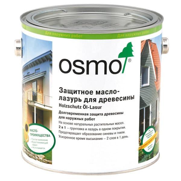 Osmo (Germany), Защитное масло-лазурь для древесины Holzschutz Öl-Lasur для фасадов 703 Махагон (2,5 л)