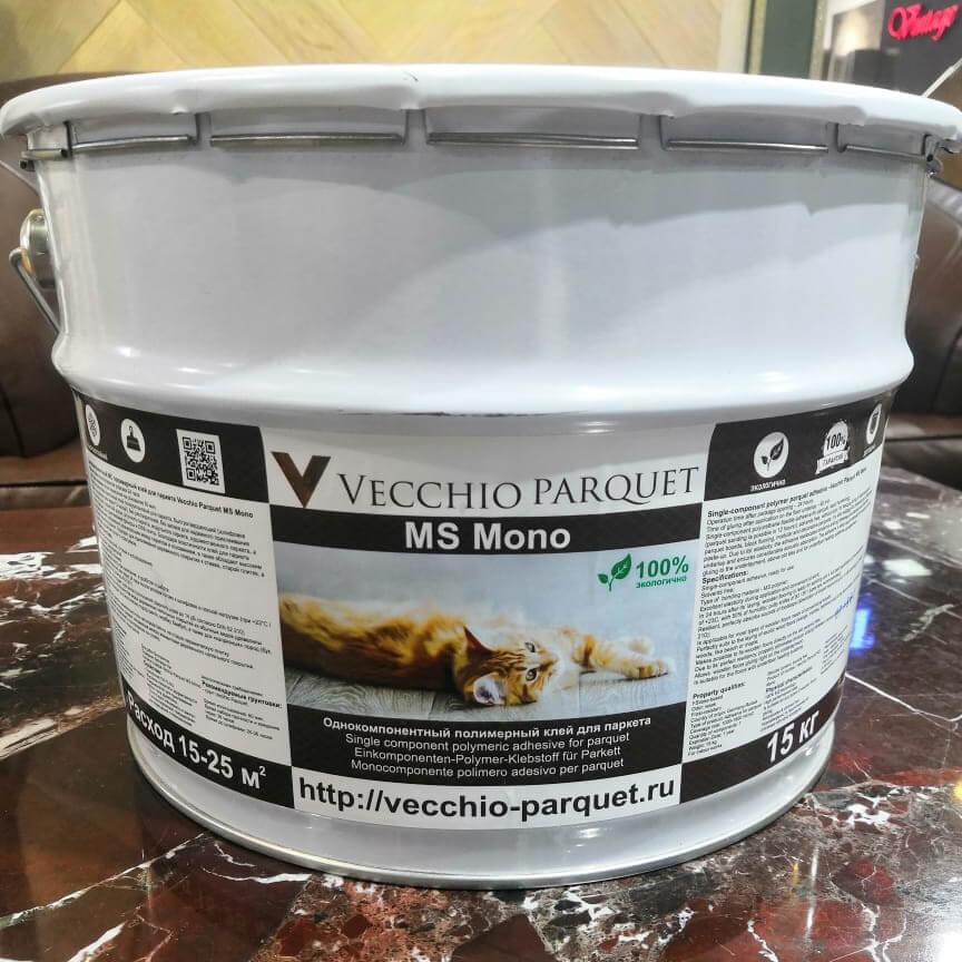 Vecchio Parquet (Russia), Однокомпонетный MS-полимерный клей для паркета Vecchio MS mono 15кг (Германия)