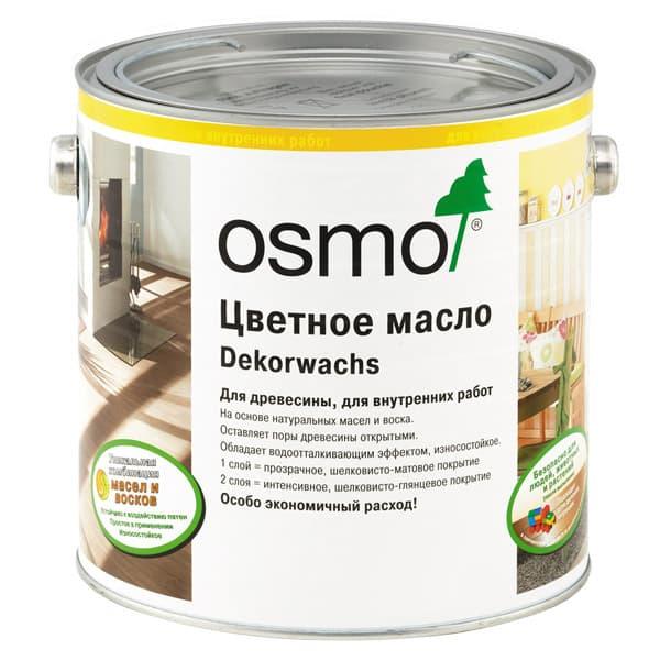 Osmo (Germany), Масло цветное ИНТЕНСИВ Dekorwachs Intensive TÖNE 3186 Белое матовое (0,125 л)