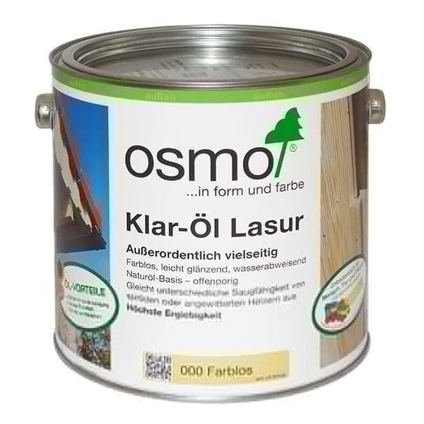 Osmo (Germany), Прозрачная лазурь Klar-Öl Lasur 000 Прозрачная шелковисто-матовая (2,5 л)