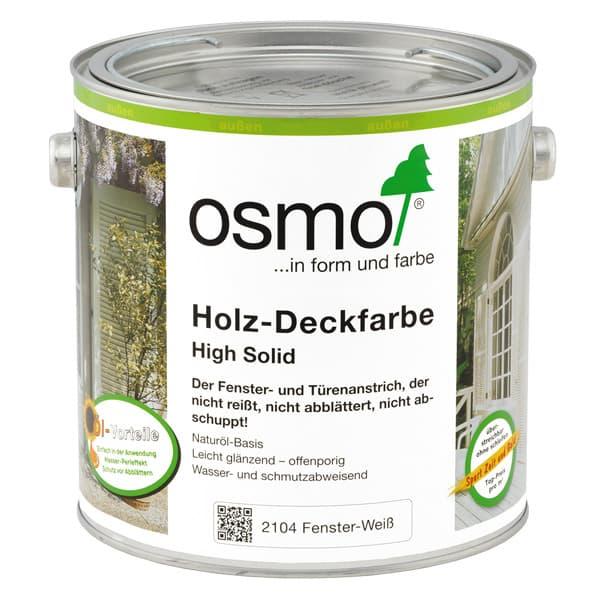 Osmo (Germany), Белая краска для окон и дверей Holz-Deckfarbe 2104 (0,75 л)